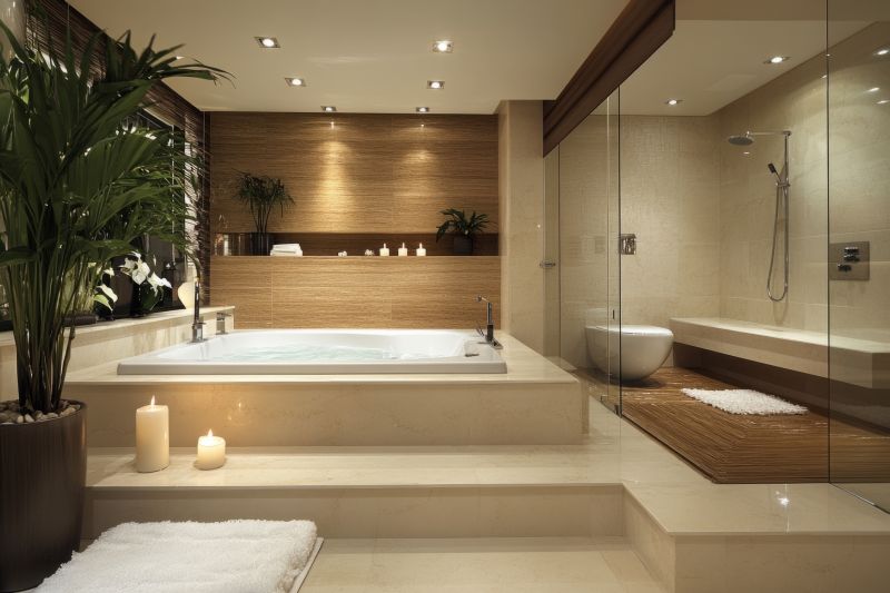 Stylish Bathroom with Bathtub